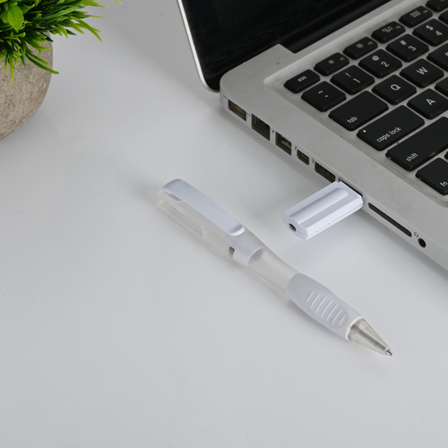 White Clear & Clear Pendrive