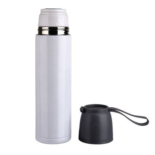 500ml-White-Stainless-Steel-Thermos-Vacuum-Cup-Tumbler-Bottle